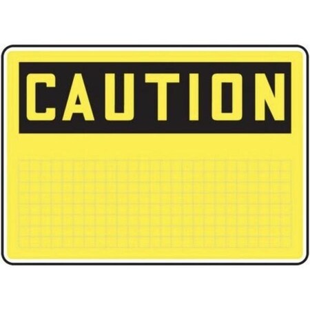 Accuform 10 in W, 7 in H, Adhesive Dura-Poly MRBH642XV